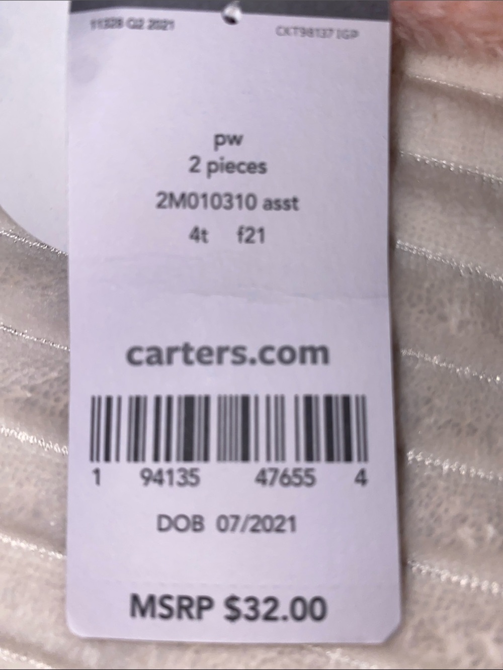Carter's Plush Hooded Set - Picture 5 of 5